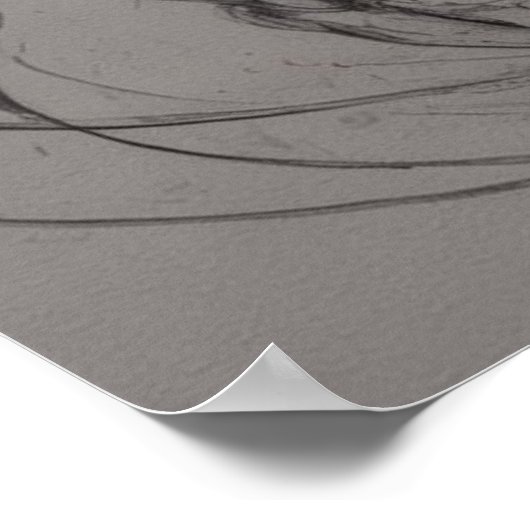 Wraith in Bloom - Surrealistische donkere fantasie Poster (Hoek)