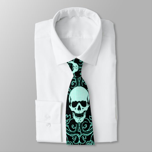 Wraithe  Gothic Reaper Skulls Gentleman's Stropdas (Gebonden)