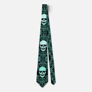 Wraithe  Gothic Reaper Skulls Gentleman's Stropdas