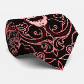 Wraithe  Red Gothic Skulls Gentlemen's Stropdas (Opgerold)