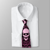 Wraithe roze gothic Skulls Gentleman's Stropdas (Gebonden)