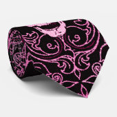 Wraithe roze gothic Skulls Gentleman's Stropdas (Opgerold)