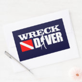 Wrak Diver 2 Rechthoekige Sticker (Envelop)