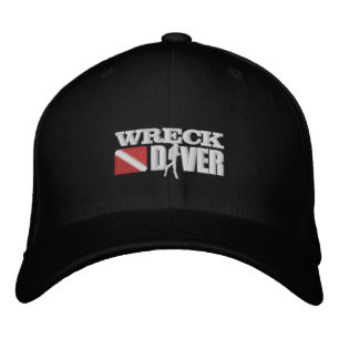 Wrak duiker geborduurd Pet