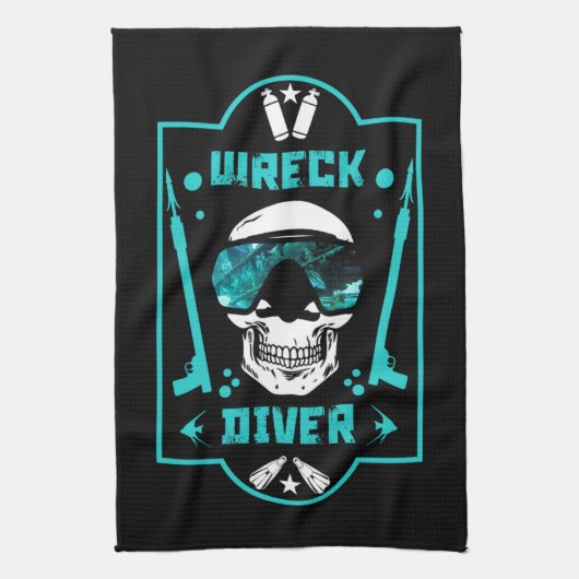Wrak duikers theedoek (Verticaal)