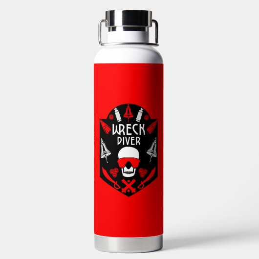 Wrak duikers waterfles (Achterkant)
