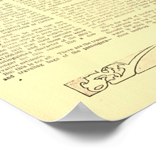 Wrak van de krant Lusitania Poster (Hoek)