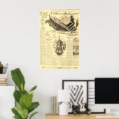 Wrak van de Lusitania Krant  Poster (Thuiskantoor)