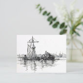 Wrak van de U.S. Maine Briefkaart (Staand voorkant)