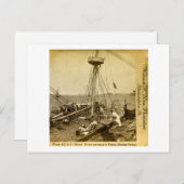 Wrak van de VS Maine, duikers komen op Briefkaart (Voorkant / Achterkant)