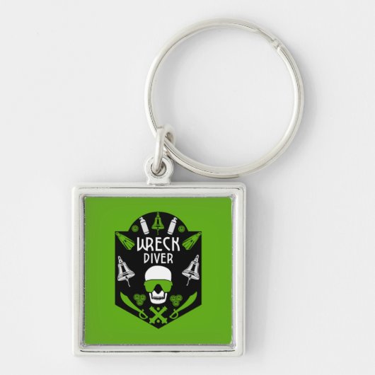 Wrak Zee duikers Sleutelhanger (Voorkant)