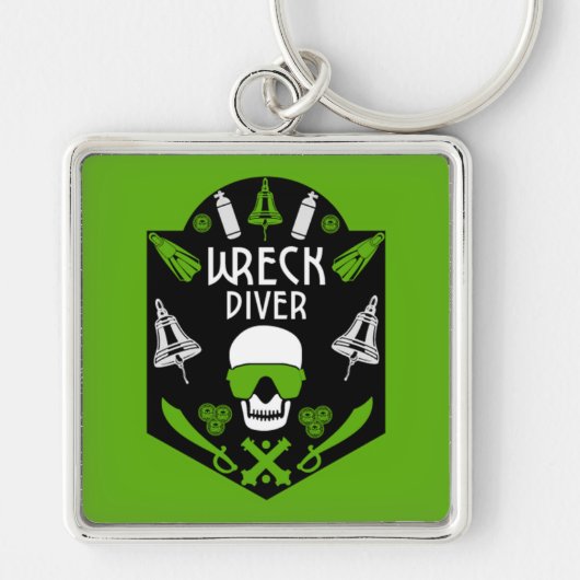 Wrak Zee duikers Sleutelhanger (Voorkant)