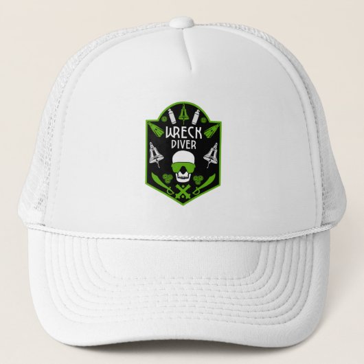 Wrak Zee duikers Trucker Pet (Voorkant)