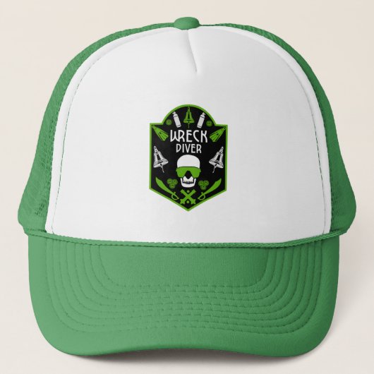 Wrak Zee duikers Trucker Pet (Voorkant)