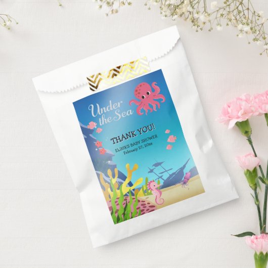 Wrakstukken onder het Zeeen Baby shower Bedankzakje (Gezegeld)