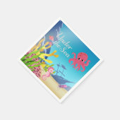 Wrakstukken onder het Zeeen Baby shower Servet (Hoek)