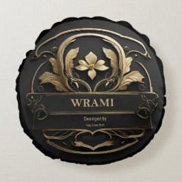 Wrami Logo, Designed by Kay Uwe Rott Rond Kussen