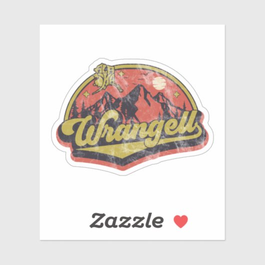 Wrangell, Alaska Sticker (Vel)