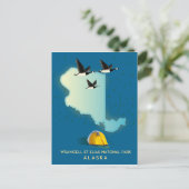 Wrangell St Elias Alaska Kaart (Staand voorkant)