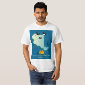Wrangell St Elias Alaska kaart T-shirt (Voorkant volledig)