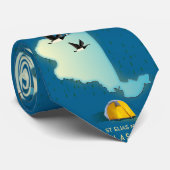 wrangell st elias Alaska Map Stropdas (Opgerold)