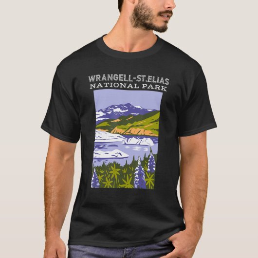 Wrangell St Elias Nationaal Park Alaska Camping H T-shirt (Voorkant)