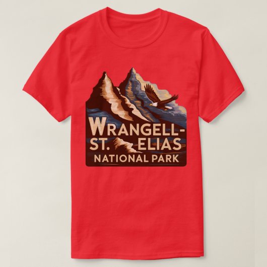  Wrangell St Elias Nationaal Park Eagle TShi T-shirt (Design voorkant)