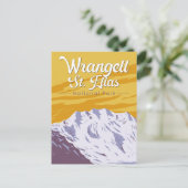 Wrangell St. Elias Nationaal Park Illustratie Kuns Briefkaart (Staand voorkant)