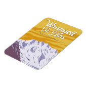 Wrangell St. Elias Nationaal Park Illustratie Kuns Magneet (Linkerzijde)