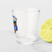 Wrangell St. Elias Nationaal Park Illustratie Kuns Shot Glas (Rechts)