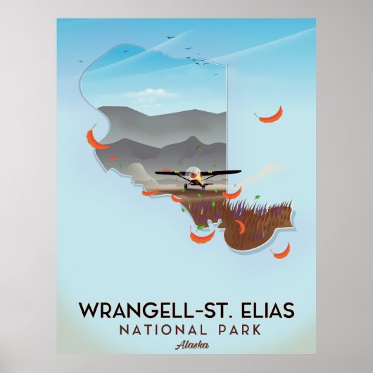 Wrangell-St. Elias National Park Alaska poster (Voorkant)