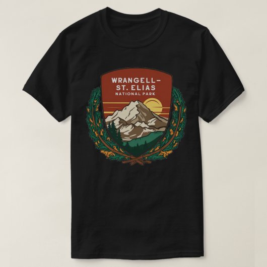 Wrangell St Elias National Park Alaska T-shirt (Design voorkant)