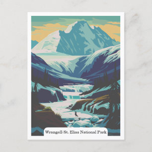 Wrangell-St. Elias National Park, Alaska, Verenigd Briefkaart