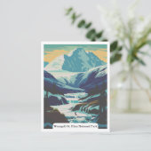 Wrangell-St. Elias National Park, Alaska, Verenigd Briefkaart (Staand voorkant)