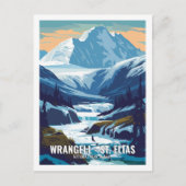 Wrangell St Elias National Park Alaska, Verenigde Briefkaart (Voorkant)
