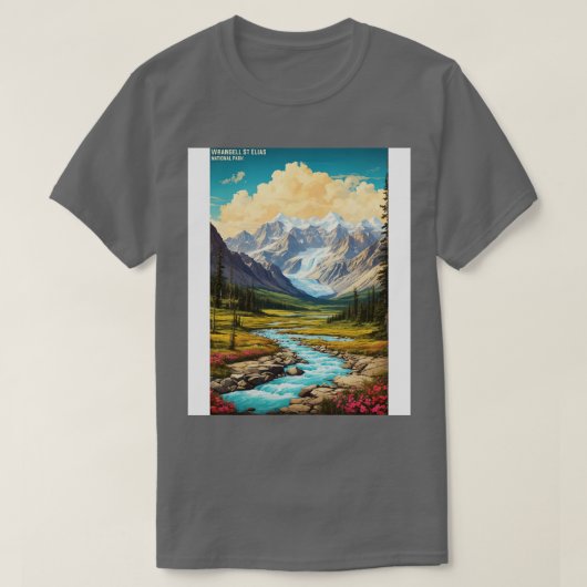 Wrangell St Elias National Park Alaska Verenigde S T-shirt (Design voorkant)