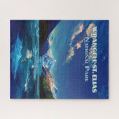 Wrangell St. Elias National Park Alaska Vintage Legpuzzel (Horizontaal)