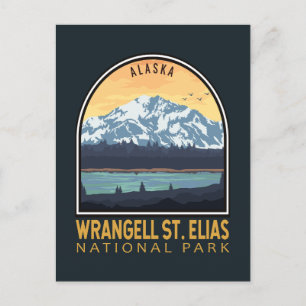 Wrangell St Elias National Park  Emblem Briefkaart