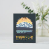 Wrangell St Elias National Park  Emblem Briefkaart (Staand voorkant)
