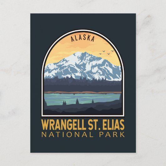 Wrangell St Elias National Park  Emblem Briefkaart (Voorkant)