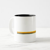 Wrangell-St. Elias National Park Pine Trees Sun Tweekleurige Koffiemok (Voorkant links)