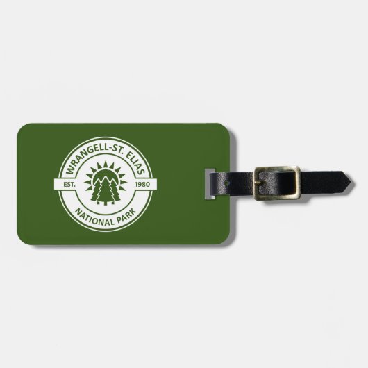 Wrangell-St. Elias National Park Sun Trees Bagagelabel (Voorkant horizontaal)