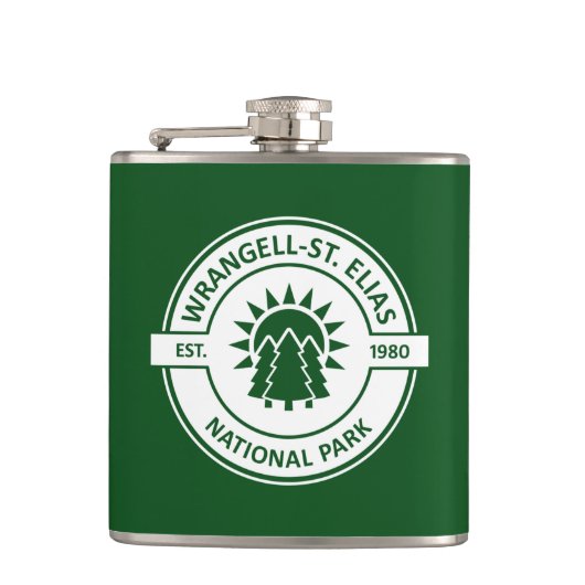 Wrangell-St. Elias National Park Sun Trees Heupfles (Voorkant)