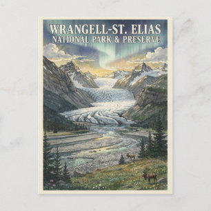 Wrangell–St. Elias National Park Vintage Briefkaart