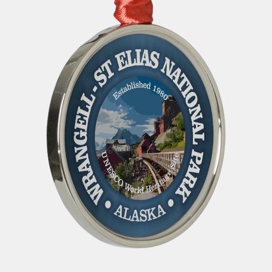 Wrangell-St Elias (NP2) Metalen Ornament (Rechts)