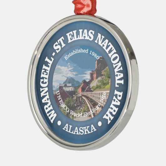 Wrangell-St Elias (NP2) Metalen Ornament (Links)
