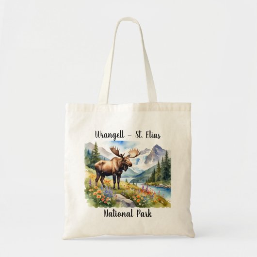 Wrangell - St Elias Watercolor Tote Bag (Voorkant)