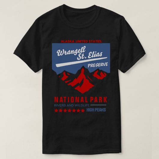WrangellSt Elias Nationaal Park TShirt 2 (Design voorkant)
