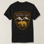 WrangellSt Elias National Park Beer Embleem TShirt (Design voorkant)