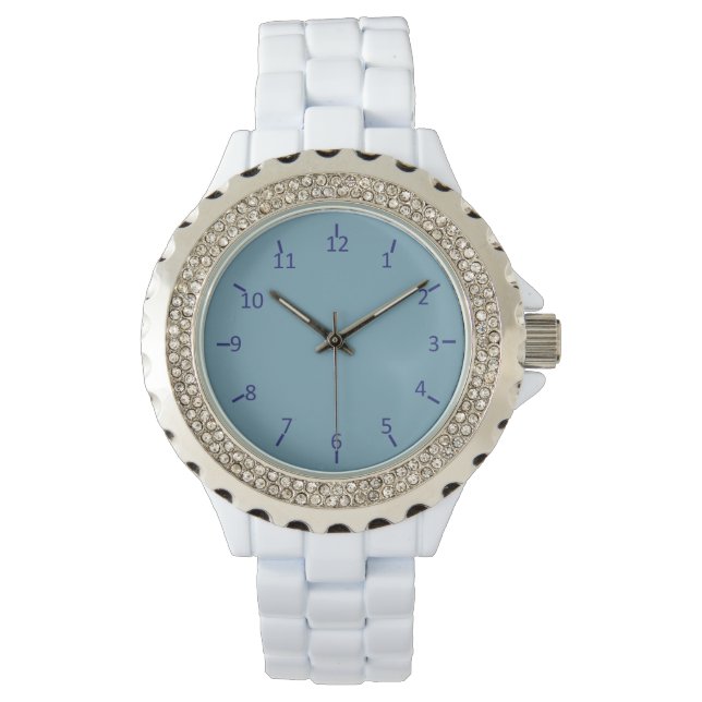 Wrangler blauw en grijs horloge (Voorkant)